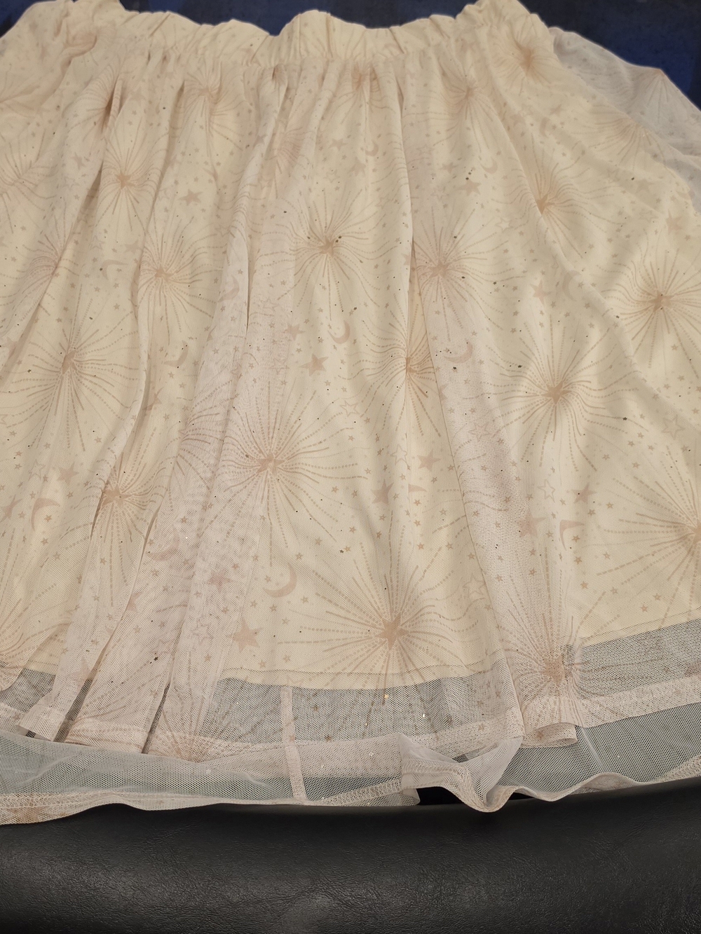 Torrid Cream Starburst Tulle A-Line Midi Skirt